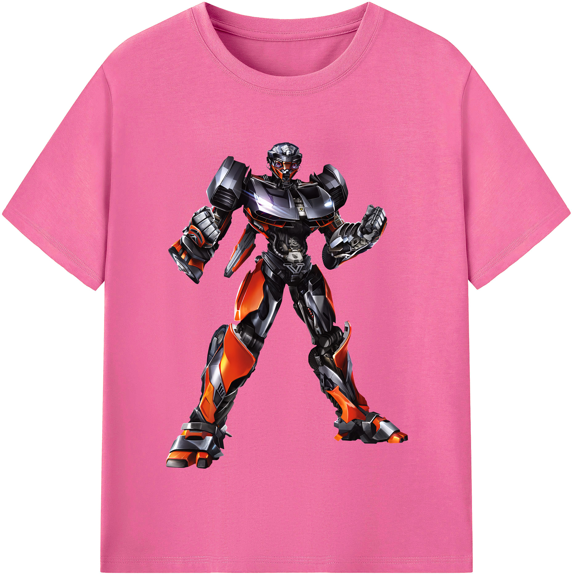 （画像用） Transformers トランスフォーマー レディースカジュアルプリントTシャツ（綿100％）